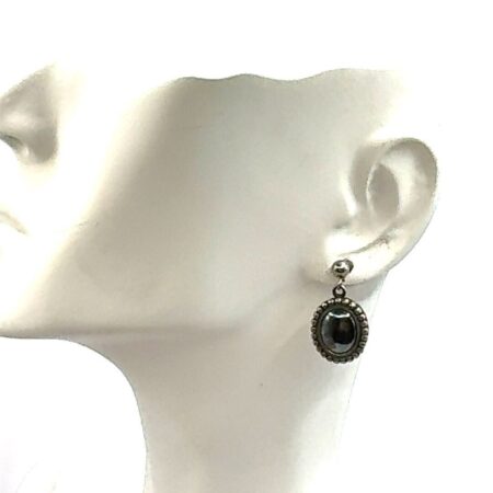 Carolyn Pollack Relios Sterling Silver Hematite Dangle Earrings