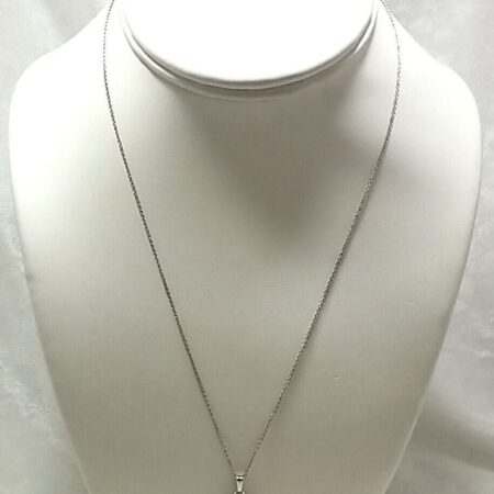 Ross Simon 925 Sterling Silver 18" Chain With Oval Black Onyx Pendant 2.7 Grams