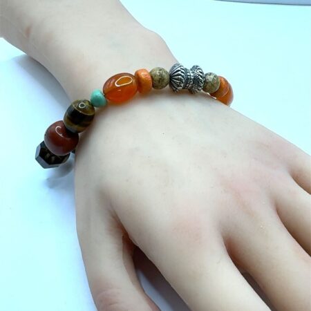 Carolyn Pollack Relios Multi-gemstone Bracelet with Magnetic Clasp - 7 Inch