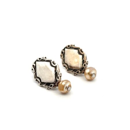 Andrea .925 Sterling Silver & Freshwater Pearl Earrings, 5.4g
