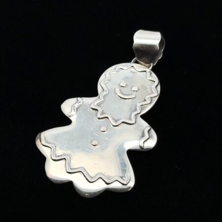 Vintage .925 Sterling Silver Gingerbread Ornament, Thailand, 5.45g