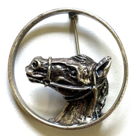 925 Sterling Silver Horse Head Beaucraft Brooch/Pin 9.8 Grams