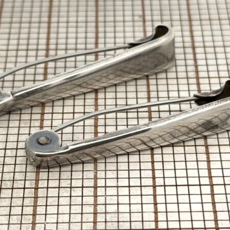 Vintage Napier .925 Sterling Silver Diaper Pins For Baby, Paid Of 2, 10.3g