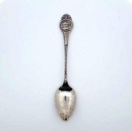 Antique INDIANA STATE Manchester Sterling Silver Souvenir Spoon 4.5"~~~~ 10.5 Gr