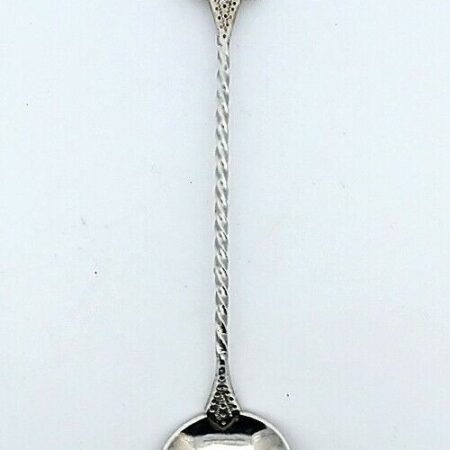 Tampah Djokja 800 Silver Souvenir Spoon 6.3 Grams 4.75 Inch