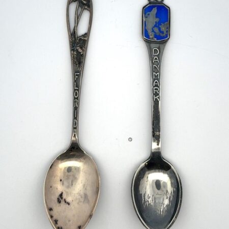 .925 Sterling Silver, Denmark & Florida Souvenir Spoons (Lot of 2) - 16.7g