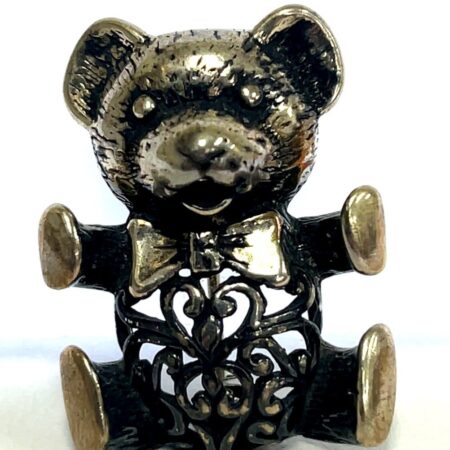 Jezlaine Sterling Silver Teddy Bear Pin 9.3 Grams New