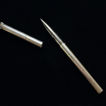 5.25” Tiffany & Co. 925 SS T-Clip Ball Point Pen 25.9g - Monogrammed - Needs Ink