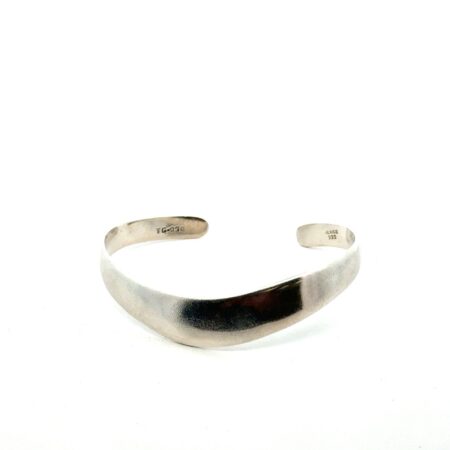 Vintage 925 Sterling Silver Cuff Bracelet, Made In Mexico, 5”, 13.2g