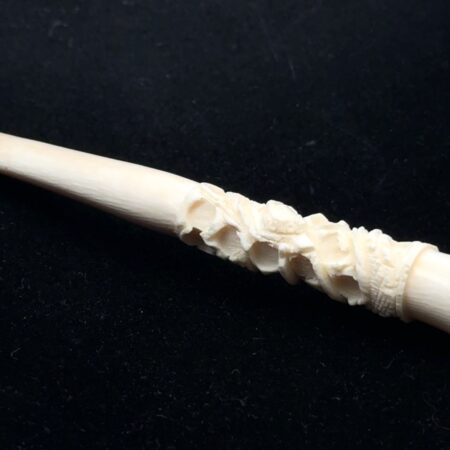 Hand carved Meerschaum Cigarette Holder, Antique, 3.5”