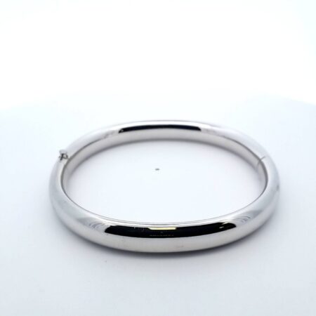 925 Sterling Silver Carla 9mm wide Bangle 7.5 " Hinged Bracelet 14.3 Grams