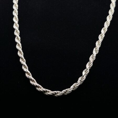 18” x 4.5mm Milor Italy 925 Sterling Silver Rope Chain Necklace 32.9g