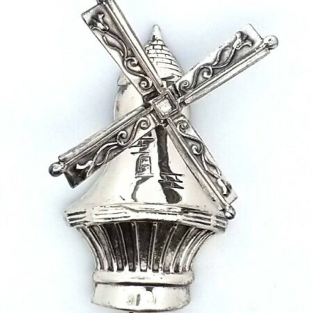Sterling Silver Windmill Pin/Brooch,  Movable Windmill Signed By Lang 6.9 Grams