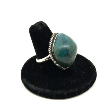 Vintage .925 Sterling Silver Bloodstone Ring, Size - 7.75, 10.8g