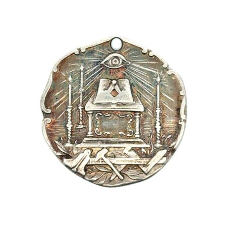 925 Sterling Silver Masonic ID Tag Island City Lodge #586 F&AM Long Island 10.4g