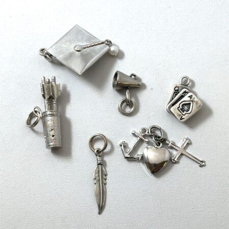 Lot of 6 Sterling Silver (.925) Charms - 15.4 Grams