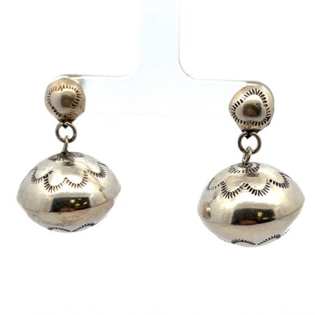 Large 925 Sterling Silver 21mm Round Dangle Earrings 9.5g