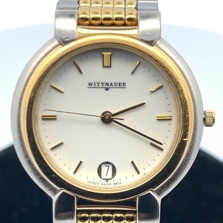 33mm Wittnauer Swiss GC2513-9552 Stainless Steel Quartz Wristwatch - New Battery