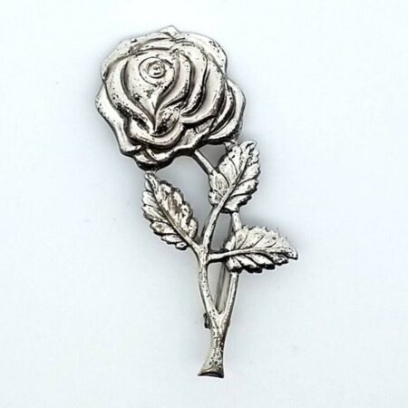 Vintage Lanz Sterling Silver Rose Pin/Brooch 5.6 Grams