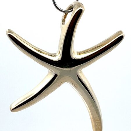 925 Sterling Silver Simple Starfish Pendant, Signed ATI ~~~ 10.0 Grams