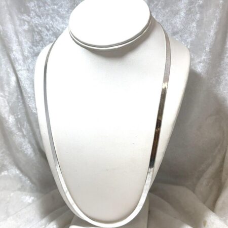 Vintage Sterling Silver 925 Herringbone Necklace 22 - 15.0 Grams