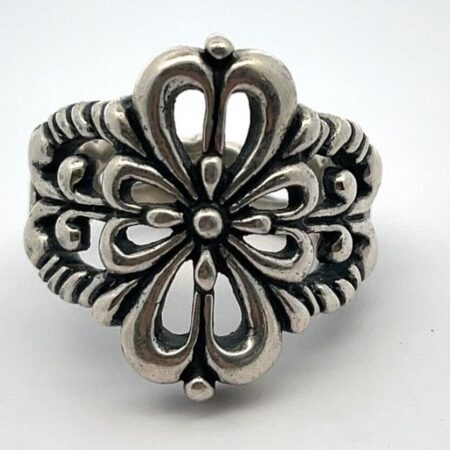 Carolyn Pollack Sterling Silver Flower Ring 14.1 Grams Size-7