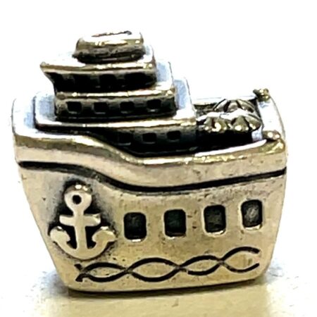 Pandora 925 Sterling Silver All Aboard Cruise Ship Charm #791043
