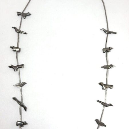 Vintage Sterling Silver, Liquid Silver Birds & Bears 22 inches - 36.6 Grams