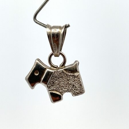 .925 Sterling Silver, Scottish Terrier Dog Charm - 1.5 Grams
