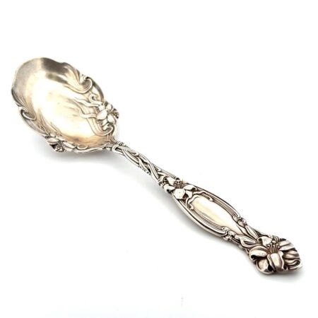 6” Simpson Hall Miller & Co. 925 Sterling Silver Lily Berry Spoon 36.8g