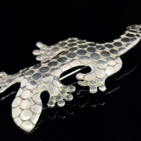 925 Sterling Silver Lizard/Gecko Brooch Pin