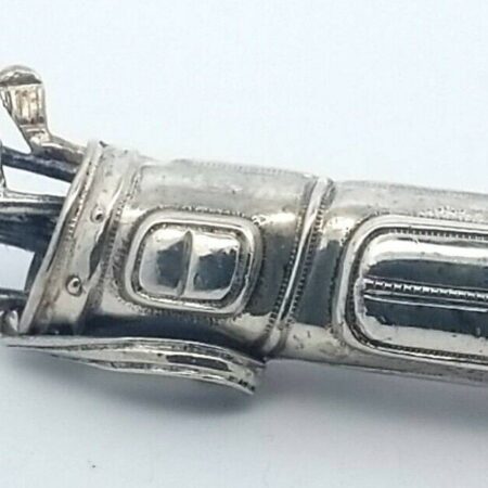 Vintage Beau Sterling Silver Golf Club Bag Pin/Brooch 4.9 Grams