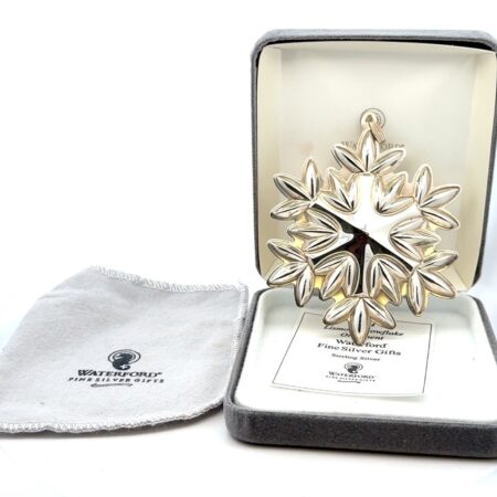 2004 Lismore Snowflake Ornament Waterford .925 Sterling Silver, 25.0g