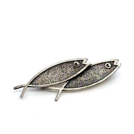 Vintage Beau .925 Sterling Silver Ichthys Fish Brooch/Pin, 3.0g