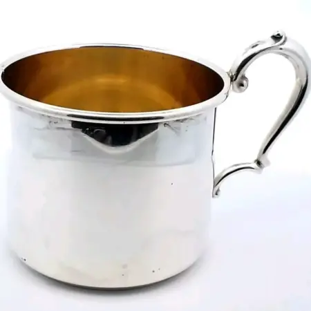 International Silver Baby Cup 174-24-71 Gold Wash Inside 50.0 Grams