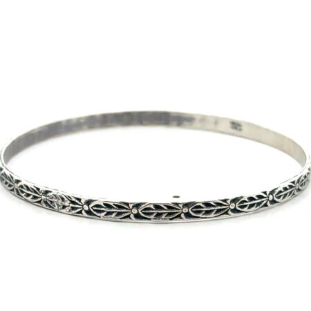 Danecraft .925 Sterling Silver 8” Bangle Bracelet, 9.6g