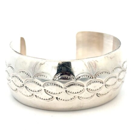 6.5” x 26mm .925 Sterling Silver Cuff Bracelet, 39.3g