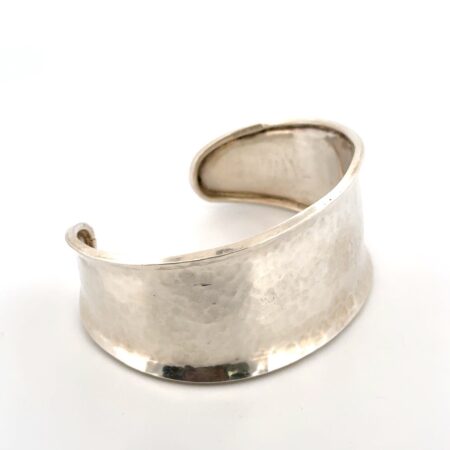 7” Large Hammered 925 Sterling Silver Cuff Bracelet 28.9g