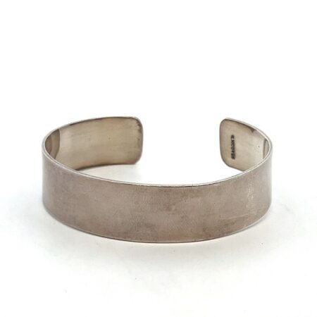 6.5” x 15mm Vintage Mexico 925 Sterling Silver Blank Cuff Bracelet 25.4g