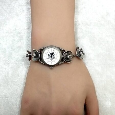 Carolyn Pollack Sterling 1911 Liberty Indian Head Cowboy Hat WatchBracelet 6.5"