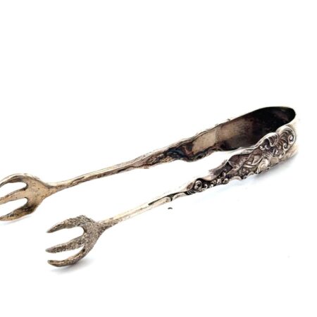 Gorham 925 Sterling Silver Koi Fish Sugar Tongs Hizen Pattern, 29.6g