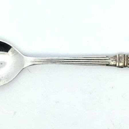 Vintage LONDON Sterling Silver Enamel Souvenir Spoon Cross Of St. George