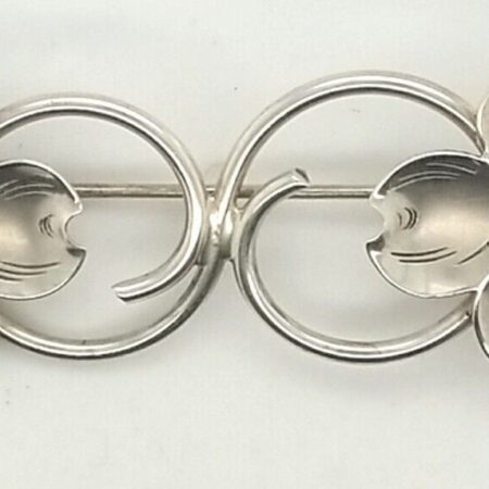 Vintage Stuart Nye Sterling Silver Dogwood Flower Design Brooch/Pin 5.0 Grams