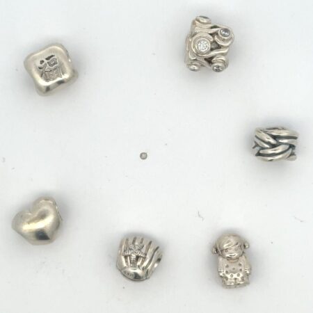 Pandora, Lot of 6 "S925 ALE" Sterling Silver Charms