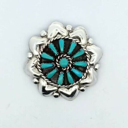 Joyce Vacit Tsethlikai Zuni Petit Point Pendant, Pin/Brooch