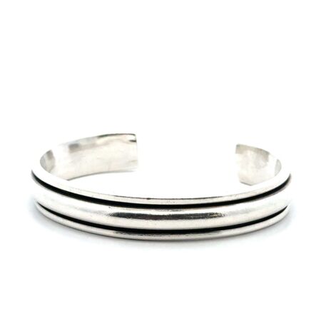 Vintage Juan Willie Navajo 925 Sterling Silver Cuff Bracelet, 6”, 35.0g