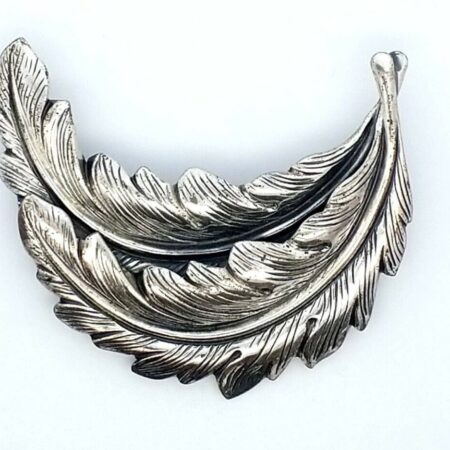 Vintage Danecraft Jewelart Sterling Silver Leaf Brooch/Pin 17.6 Grams