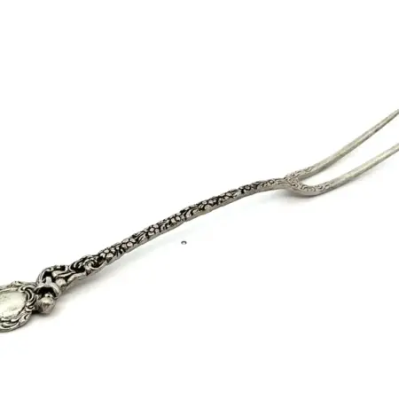 6.25” .800 Silver Meat Laying Fork, 16.0g