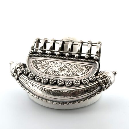 Vintage Rajasthani 925 Sterling Silver Intricate Engraved Perfume Flask 51.8g