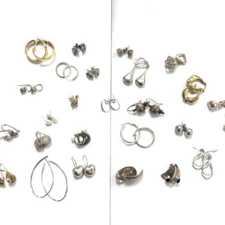 Lot of (25) - 925 Sterling Silver Earring Pairs 75g Total